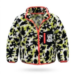 Target Toddler 3T Camo Faux Shearling Fleece Zip Jacket NWT